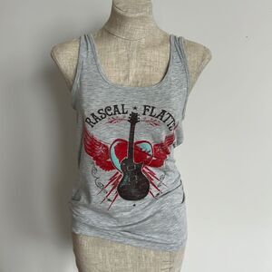 Rascal Flatts Gray Concert Tank Top Women’s XL